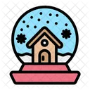 Snow Globe Snow Ball Christmas Icon