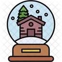 Snow Globe Christmas Party Icon