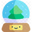 Snow Globe Kawaii Christmas Icon