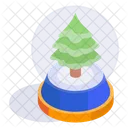 Snow Globe Decorative Decoration Icon