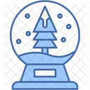 Snow Globe New Year Party Icon