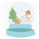 Christmas Snow Globe Snowman Icon