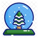 Snow Globe Winter Holiday Icon