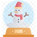 Snow Globe Snowman  Icon