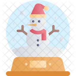 Snow Globe Snowman  Icon