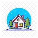 Snow Home Wooden Home Snow House Icon