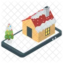 Snow House Roof Snow Snow Home Icon