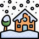Snow House Winter Icon