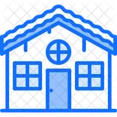 Snow House Icicle House Winter Home Icon