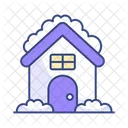 Snow House House Winter Icon