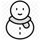 Snow Man Snow Christmas Icon