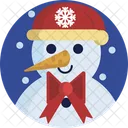 Christmas Snow Snow Man Icon