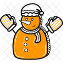 Snow Man Snow Winter Icon