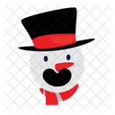 Snow Man Snow Christmas Icon