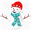 Snow Man Snow Decoration Icon