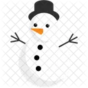 Snow Man Snow Christmas Icon