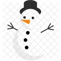 Snow man  Icon