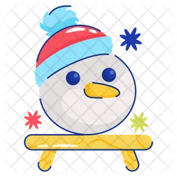 Snow man  Icon