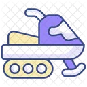 Snow Mobile Transport Vehicle Icon