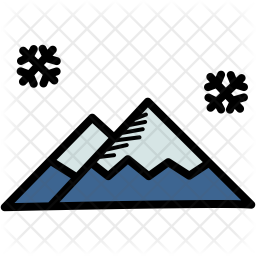 Download Snow Mountain Icon Of Colored Outline Style Available In Svg Png Eps Ai Icon Fonts