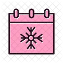 Calendar Snow Season Winter Icon
