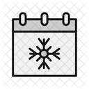 Calendar Snow Season Winter Icon