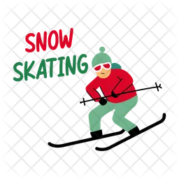 Snow skating  Icon