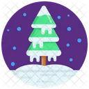 Snow Tree Fir Frozen Tree Icon