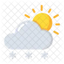 Snow with sun  Icon