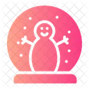 Snowball Glass Christmas Icon