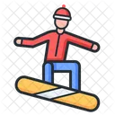 Snowboarding  Icono