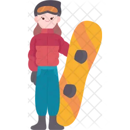 Snowboarding  Icono