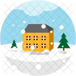 Snowed in house  Icon