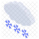 Cold Winter Weather Snowfall Icon