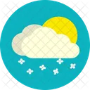 Snowy Cloud Cloudy Icon