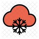 Snowflake Cloud Clouds Icon