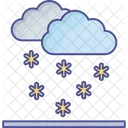 Cloud Forecast Snowfall Icon