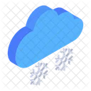 Snow Blizzard Scattered Snow Snowfall Icon