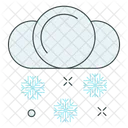 Snow Cloud Snowflake Icon