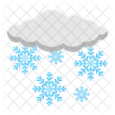 Snowfall Snowing Snowflake Icon