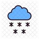 Snowfall Cloudy Snowing Icon