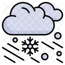 Snowfall Snowstorm Cloudy Icon