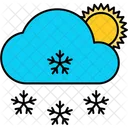 Snowfall Climate Cold Icon