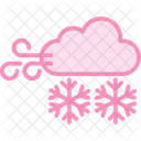 Snowfall Duotone Line Icon Icon