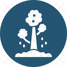 Snowfall tree  Icon