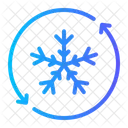 Snowflake Circular Arrows Weather Icon