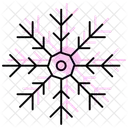 Snowflake Color Shadow Thinline Icon Icon