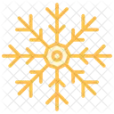 Snowflake Duotone Line Icon Icon