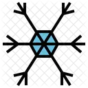 Snowflake Snow Hexagon Icon