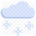 Snowflake Winter Cloud Icon
